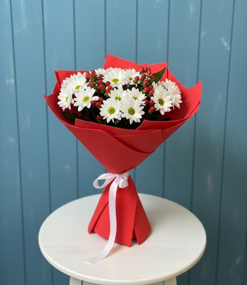 Букет цветов из: Хризантемы в Иншинский