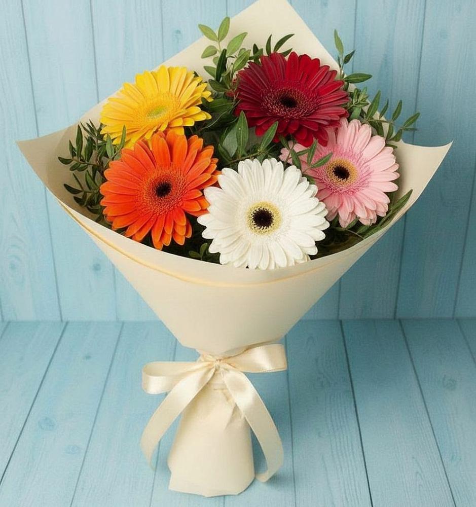 Букет цветов из: Герберы в Иншинский