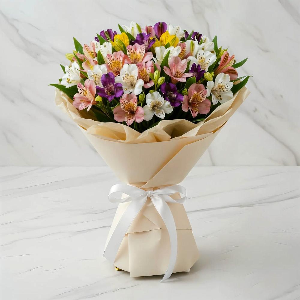 Букет цветов из: Альстромерии в Иншинский