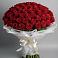 Букет 101 Красная роза Блэк Мэджик в Иншинский