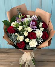 Букет цветов из:  Розы и Альстромерии в Иншинский