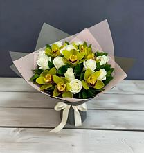 Букет цветов из:  Орхидеи и Розы в Иншинский