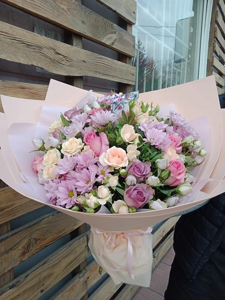 Букет цветов из: Розы и Хризантемы в Иншинский