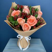 Букет цветов из:  Розы и Альстромерии в Иншинский