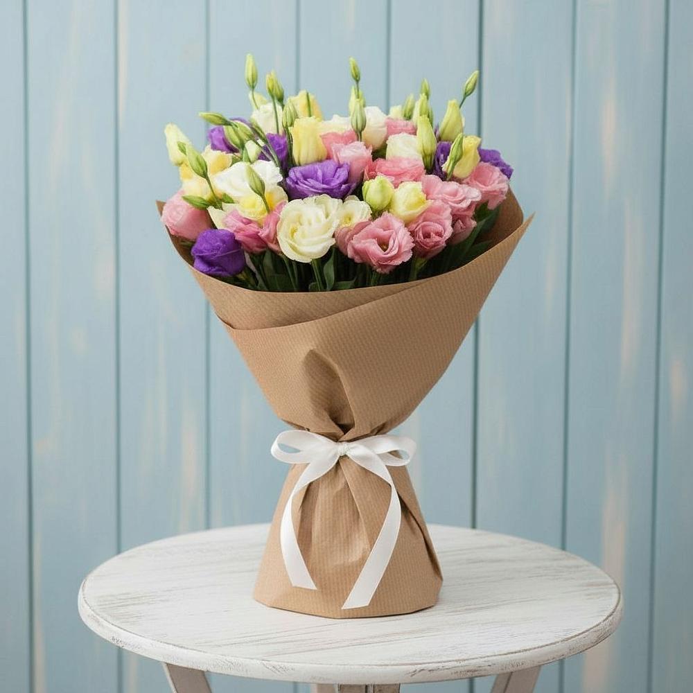 Букет цветов из: Лизиантусы в Иншинский