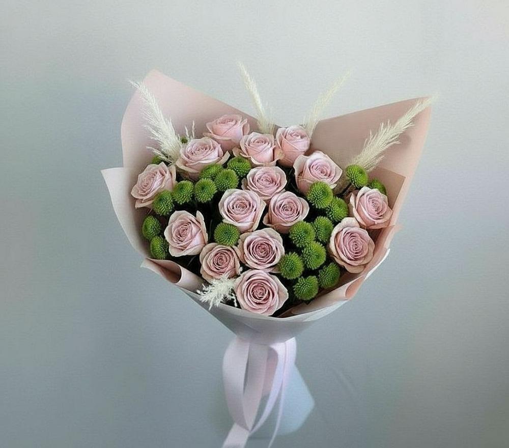 Букет цветов из: Розы и Хризантемы в Иншинский