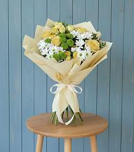 Букет цветов из:  Хризантемы и Розы в Иншинский