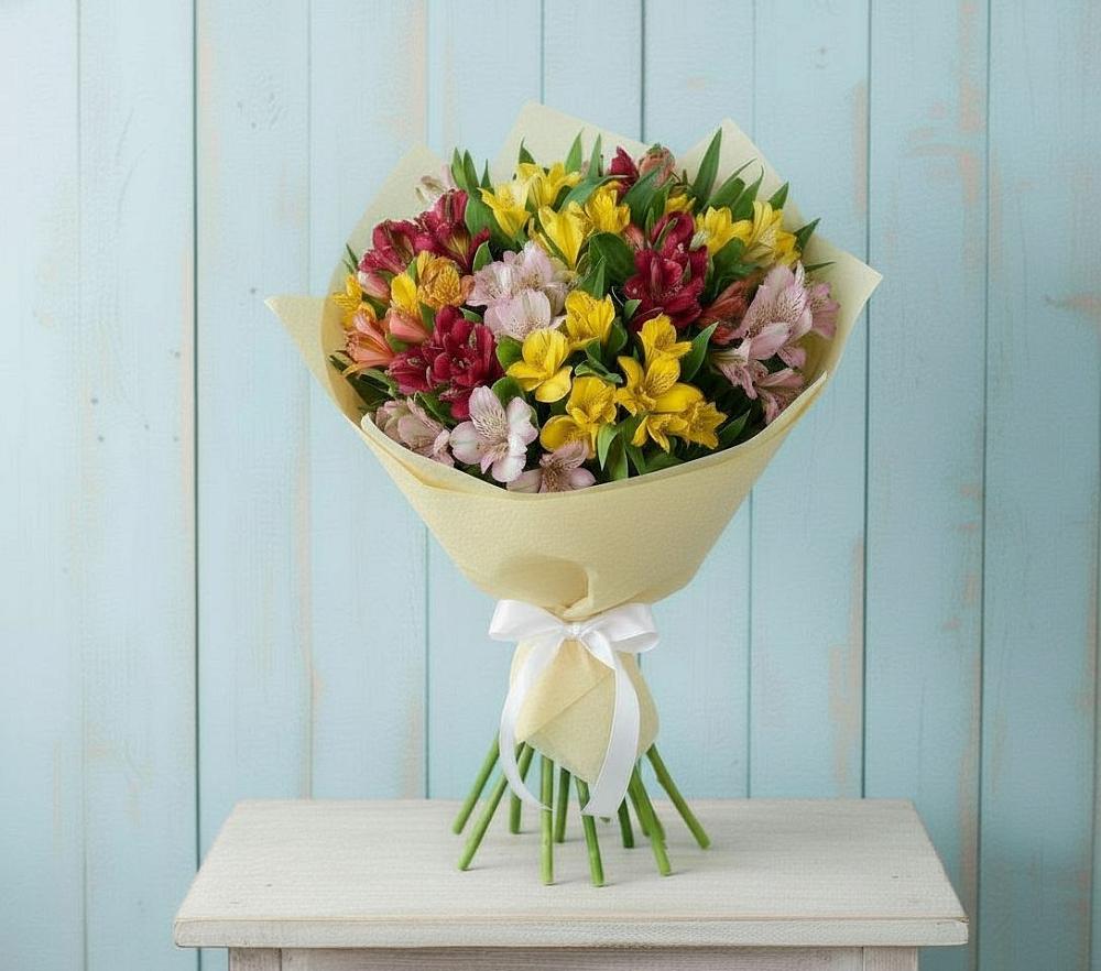 Букет цветов из: Альстромерии в Иншинский