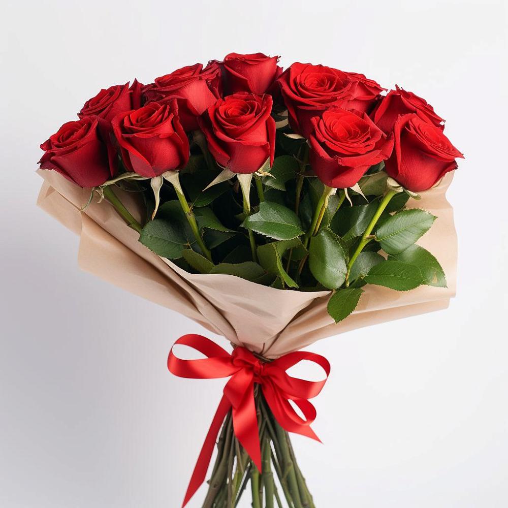 Букет 11 Красных роз Эдлесс Лав в Иншинский